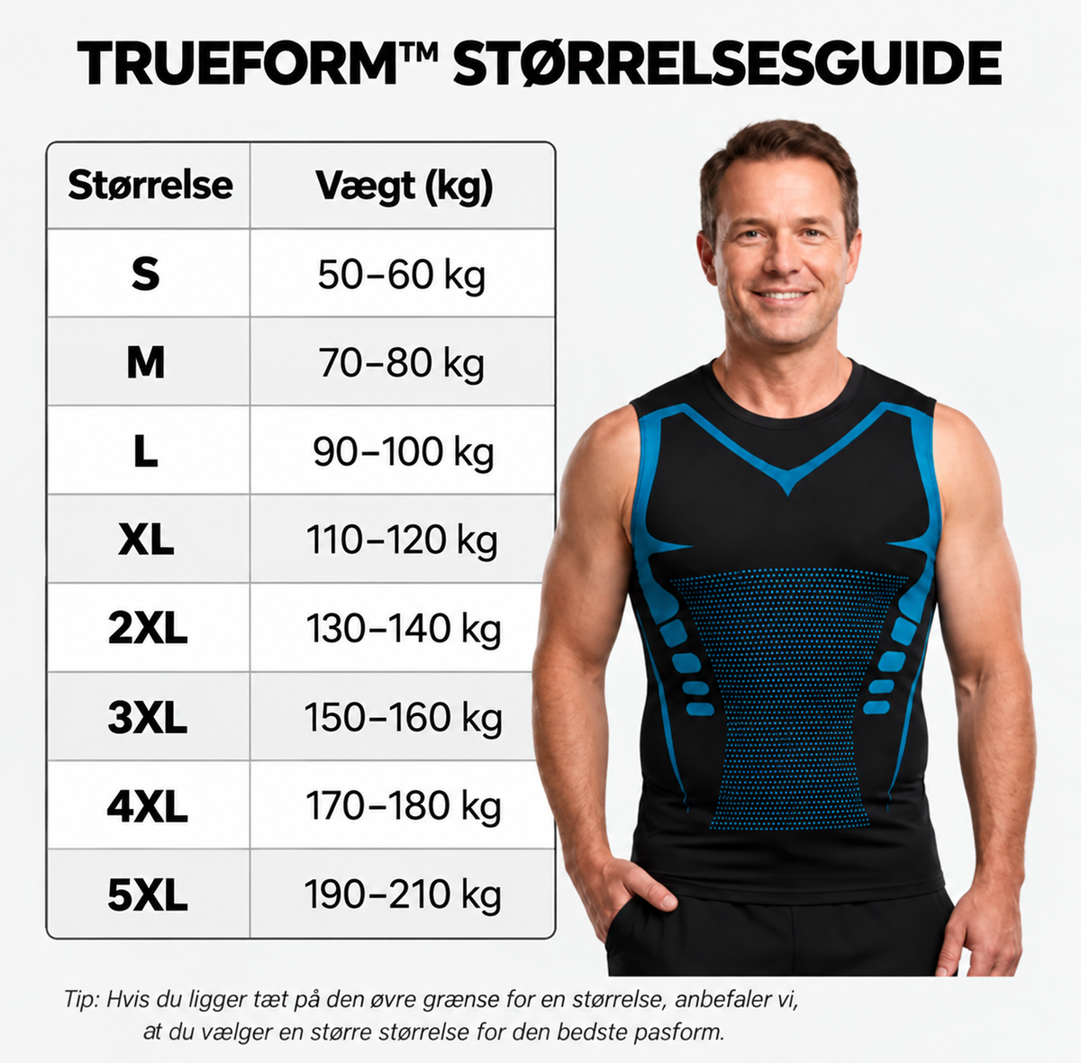 Trueform - Formende kompresjonsundertrøye for menn